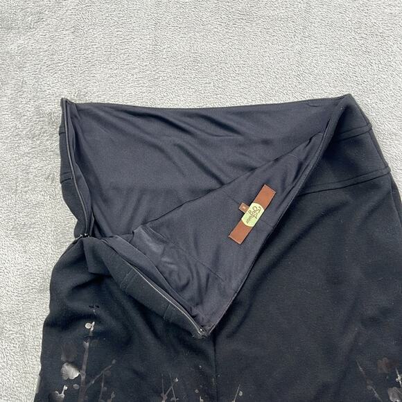 NEW Eva Franco 6 Black Knee Length Casual Classic Modest Skirt - Picture 6 of 9